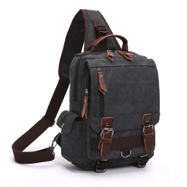 Small Canvas Backpack Shoulder Bag - Image 2