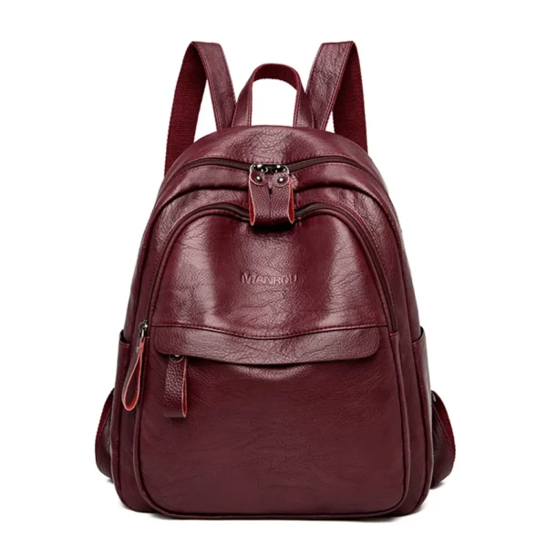 Leather Daypack Backpack Mochilas