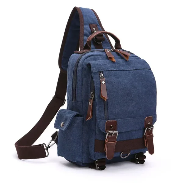 Small Canvas Backpack Shoulder Bag - Image 4