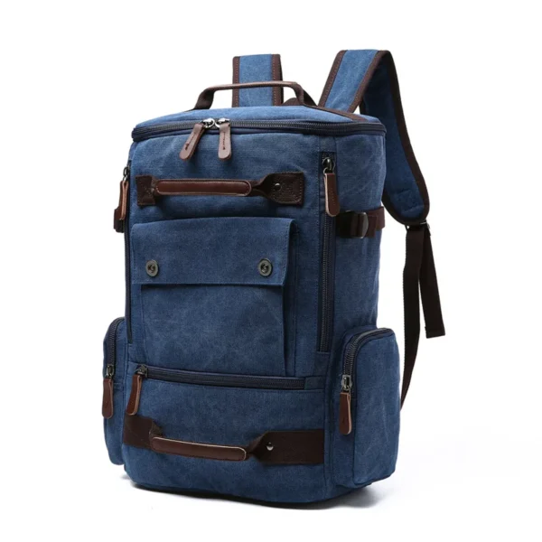 Vintage Canvas Backpack - Image 4