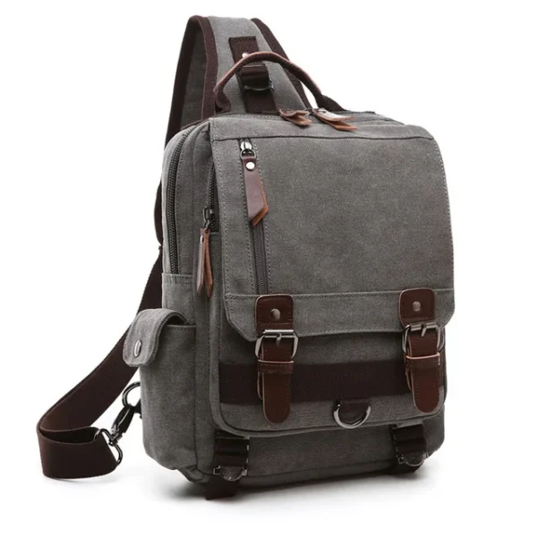 Small Canvas Backpack Shoulder Bag - Image 3