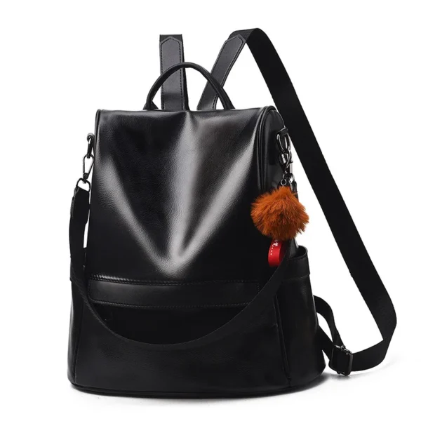 Vintage Leather Backpack Anti-theft - Image 2