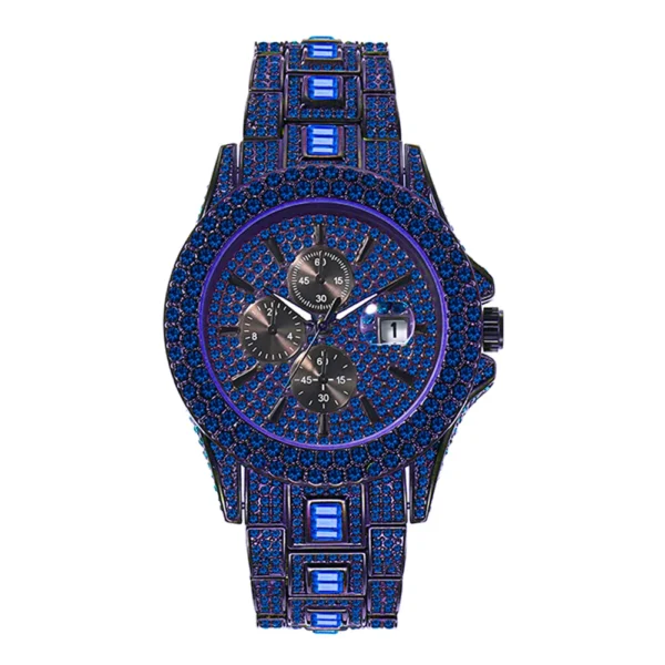 Diamond Quartz  Ice Out  Male Wristwatch - Image 2