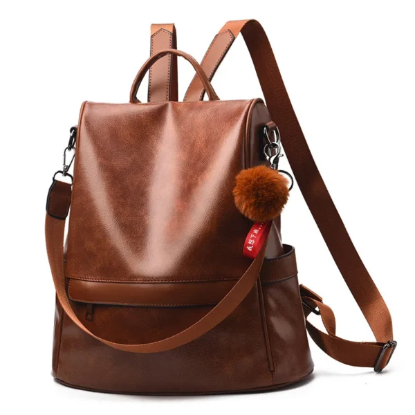 Vintage Leather Backpack Anti-theft