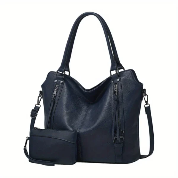 2 Piece Set Women's Tote Bag PU Leather - Image 4