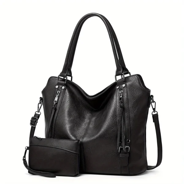 2 Piece Set Women's Tote Bag PU Leather - Image 3