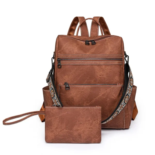 High Quality Soft Leather Backpack Purse